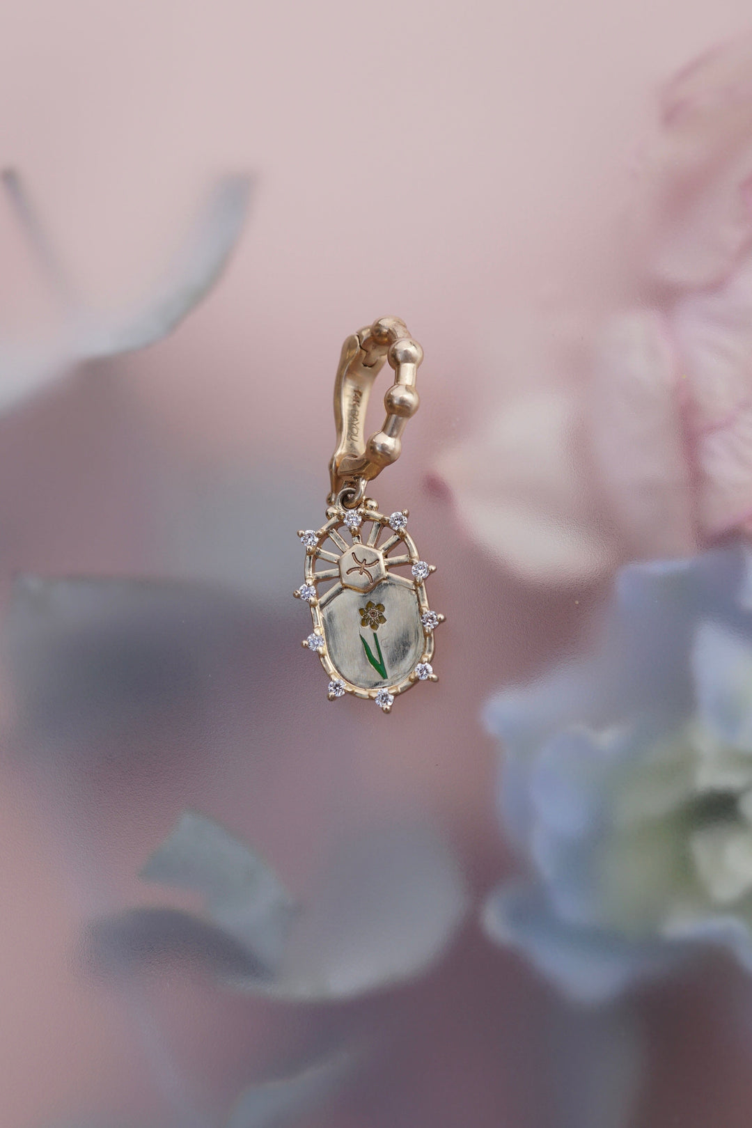 Daffodil Pisces Charm Jewelry Bayou with Love