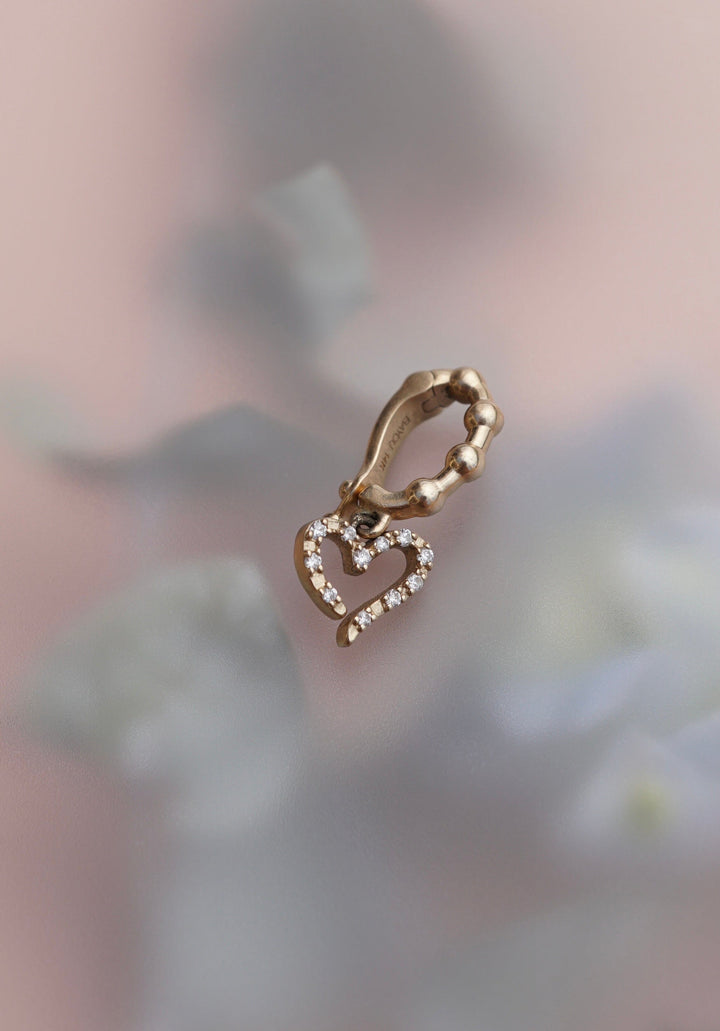 45 Diamond Heart Charm Jewelry Bayou with Love