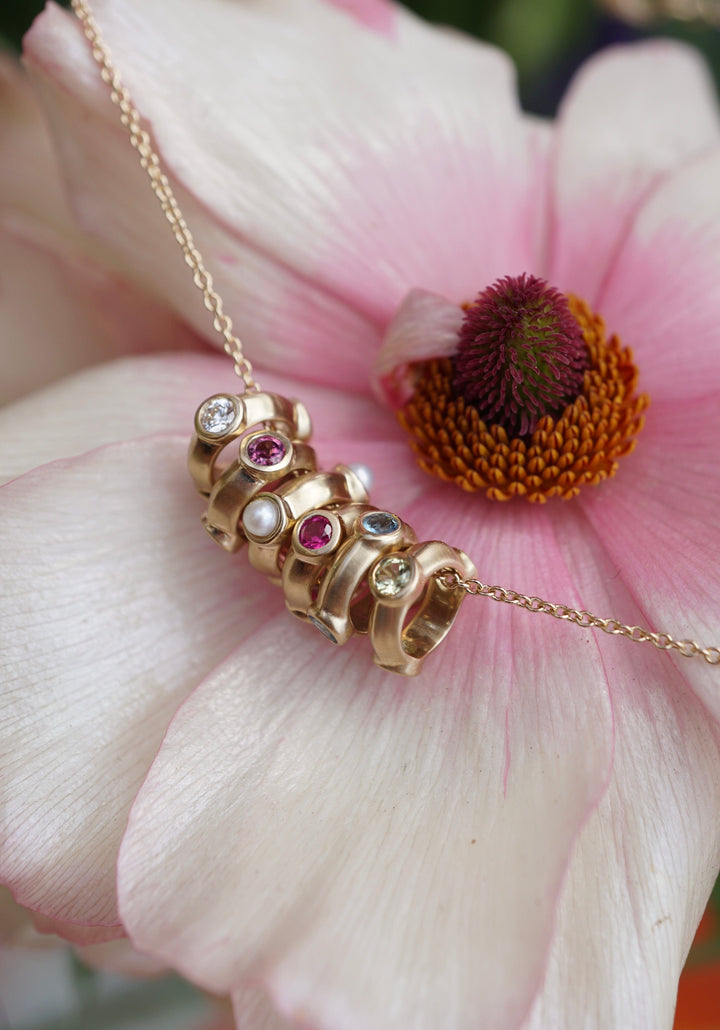 Pearl Mini Birthstone Charm Jewelry Bayou with Love