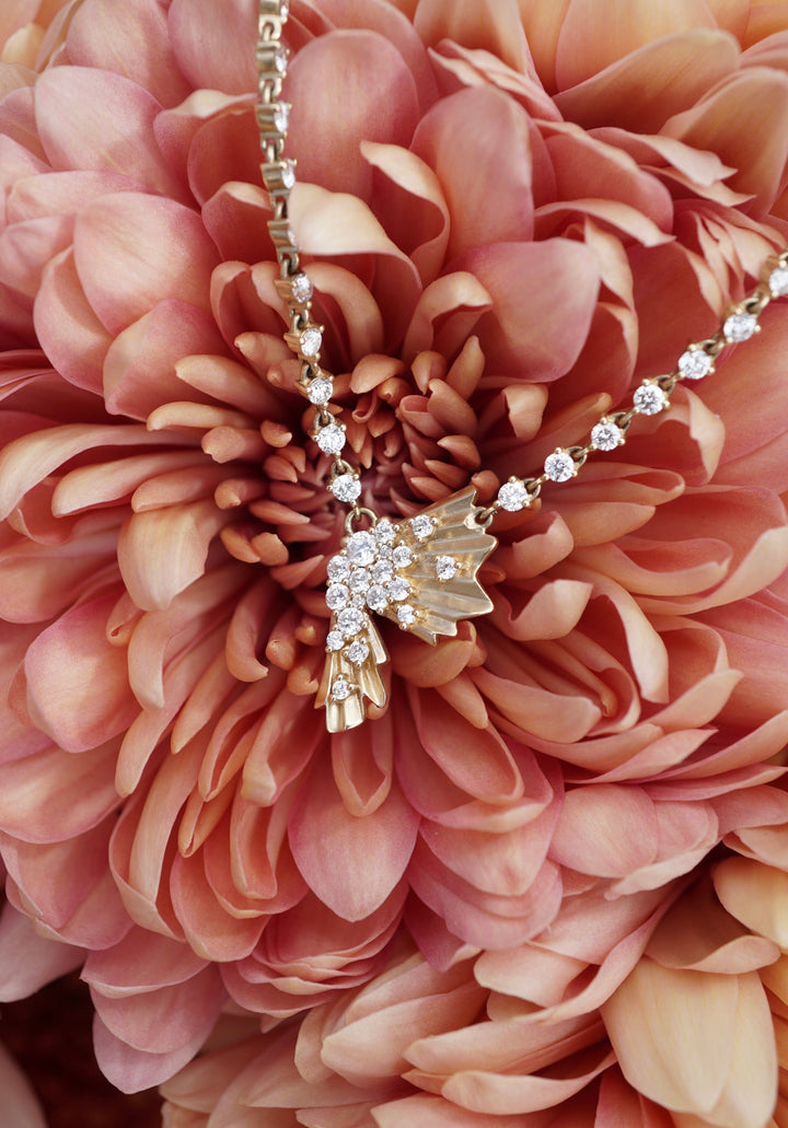 Large Diamond Butterfly Necklace Jewelry Bayou with Love