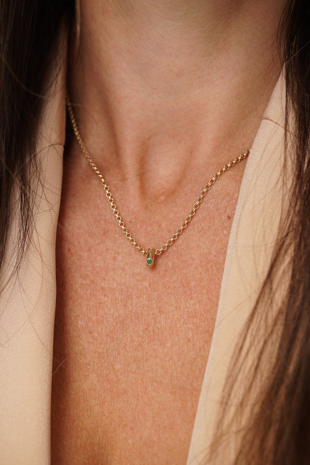 Emerald Mini Birthstone Charm Jewelry Bayou with Love