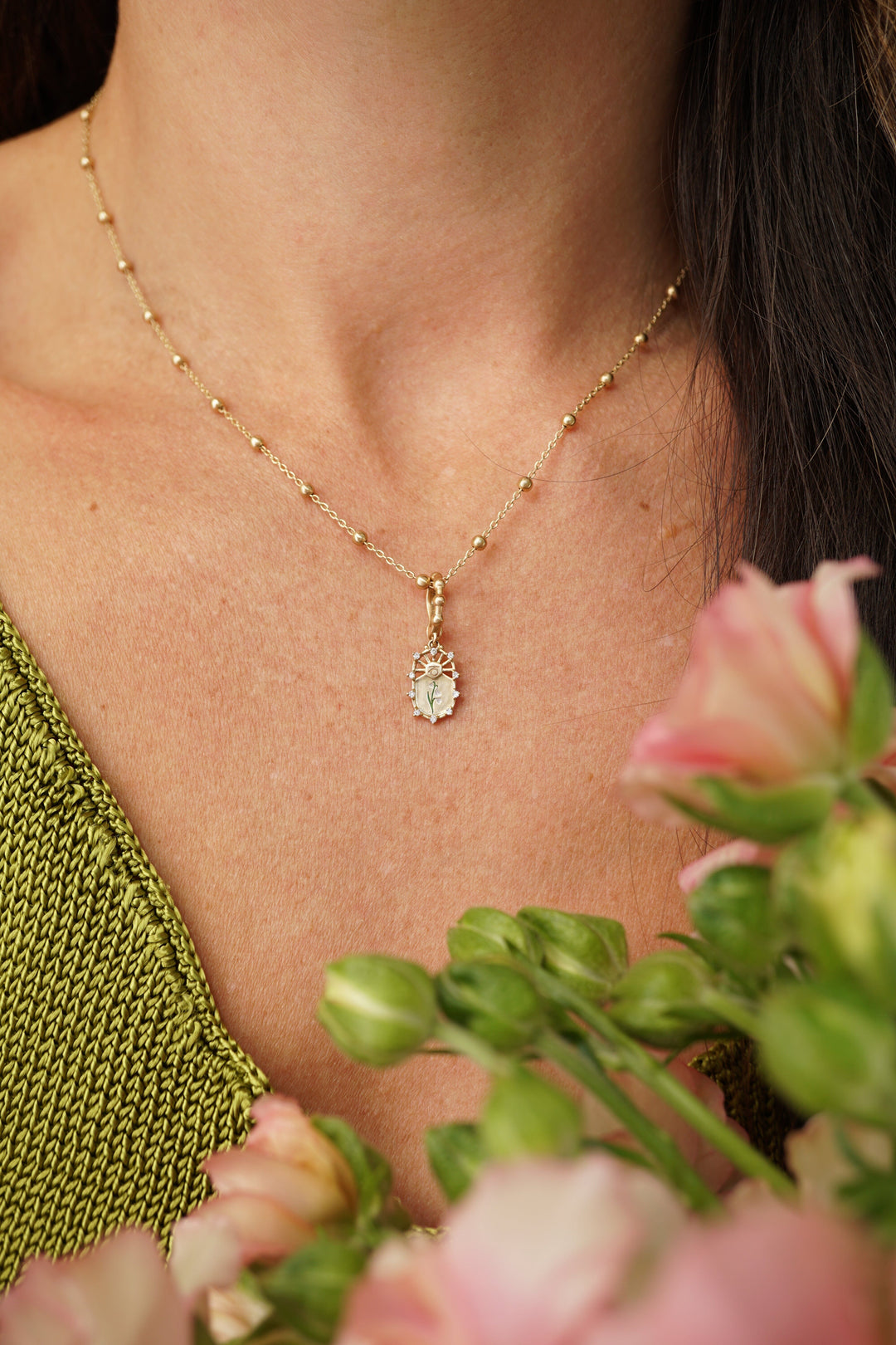 Snowdrop Capricorn Charm Jewelry Bayou with Love