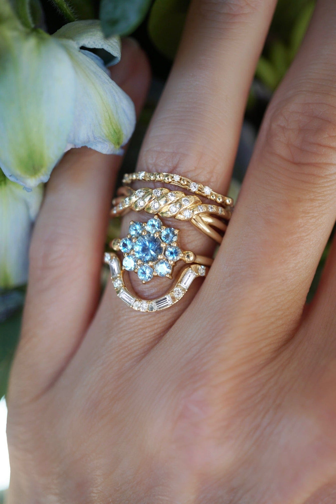Signature Diamond Braided Band Bridal Jewelry Bayou with Love
