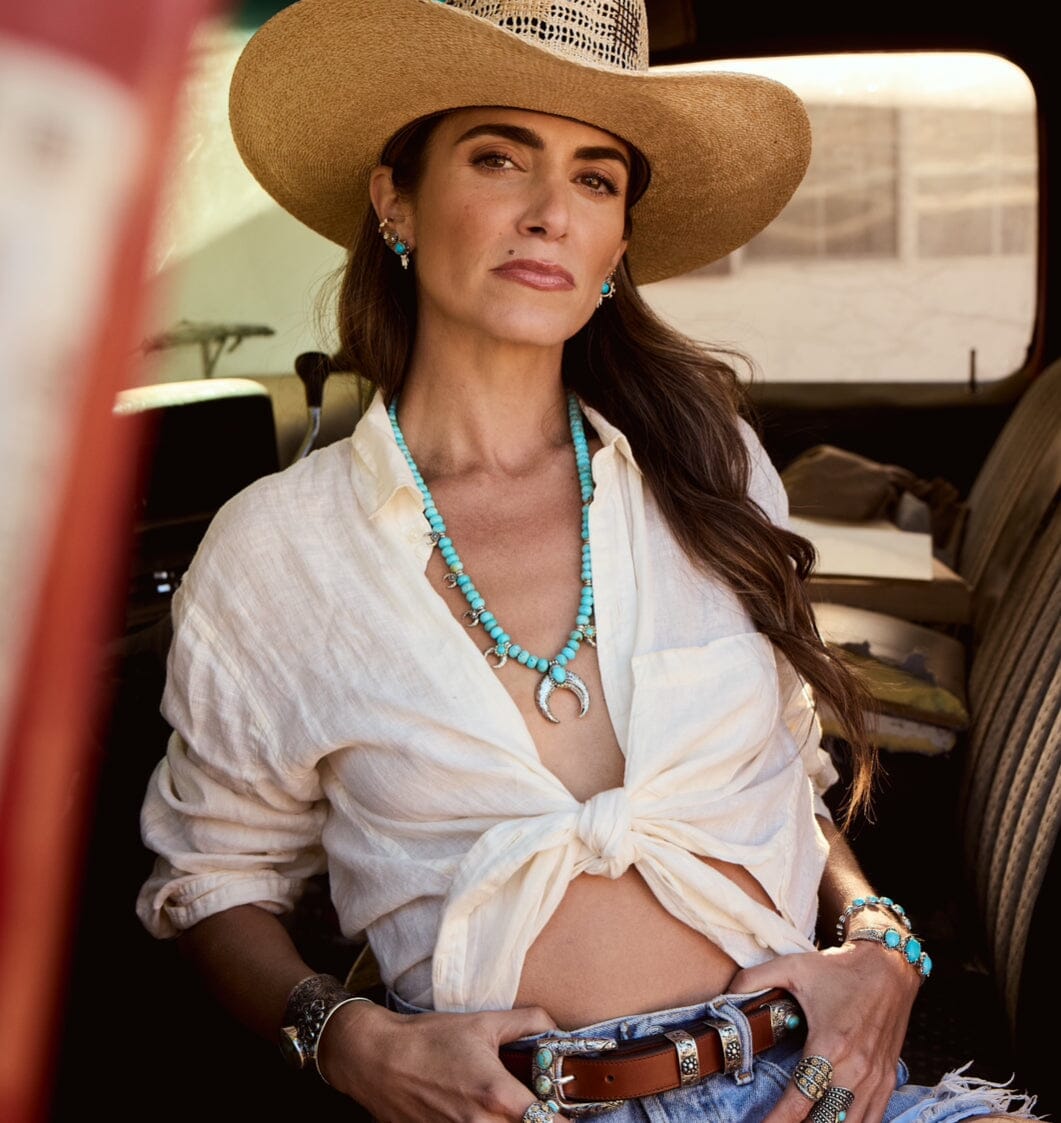 Turquoise Belt Accessories Bayou with Love