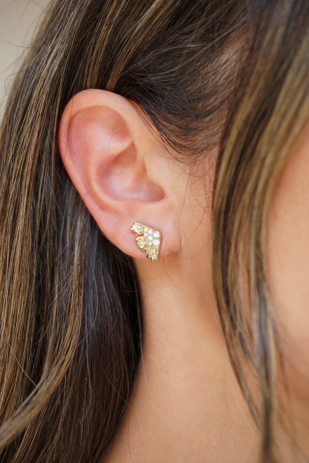 Large Diamond Butterfly Earrings Jewelry Bayou with Love