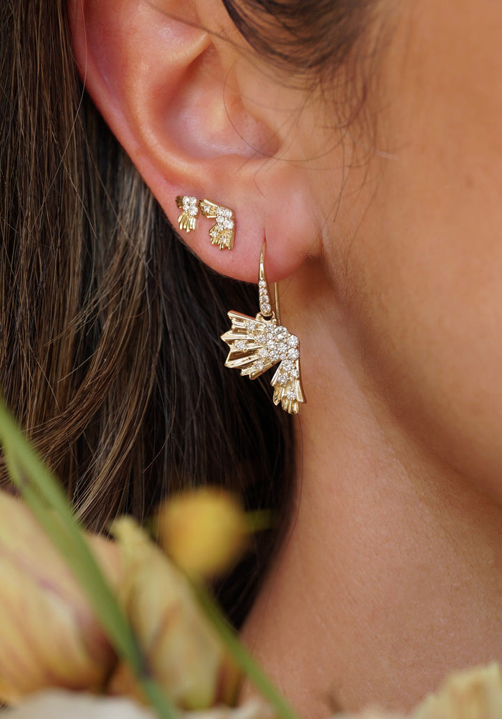 Butterfly Diamond Drop Earrings jewelry Bayou with Love