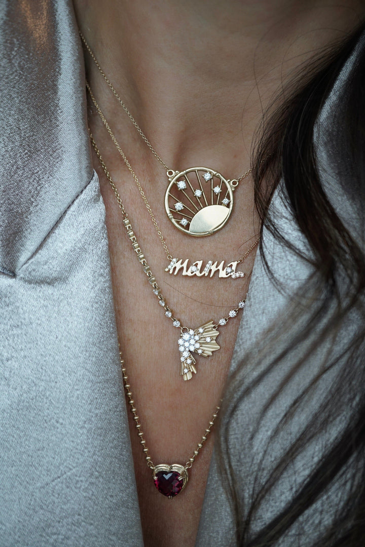 Diamond Mama Necklace Jewelry Bayou with Love