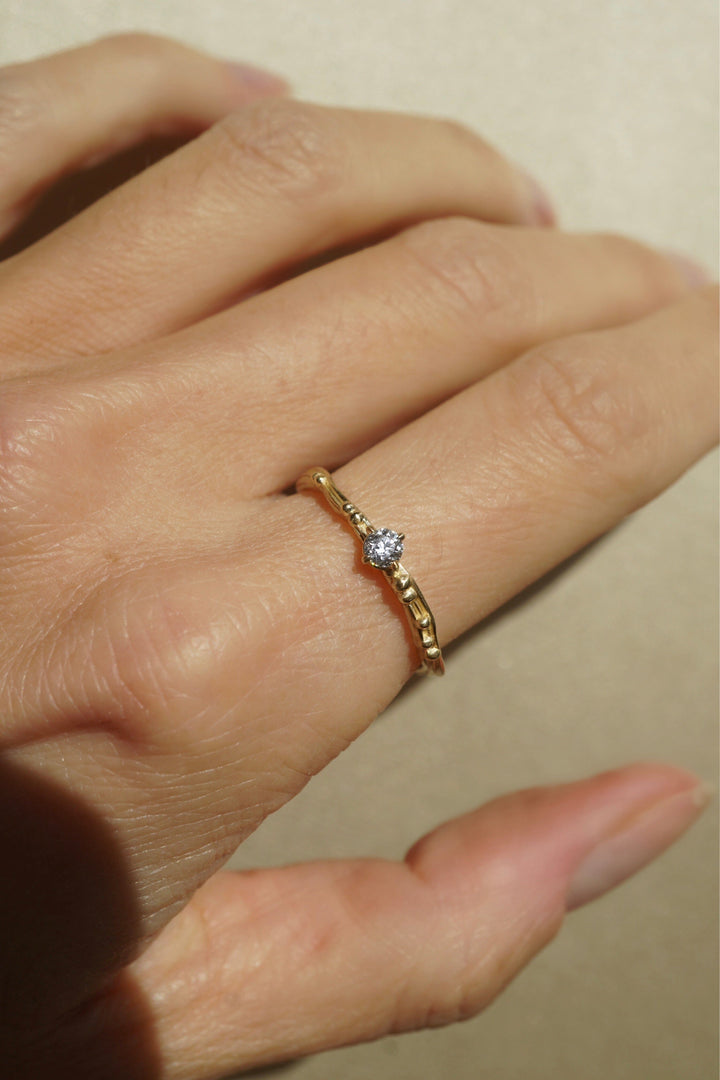 Birthstone Water Ring Jewelry Bayou with Love Diamond 5