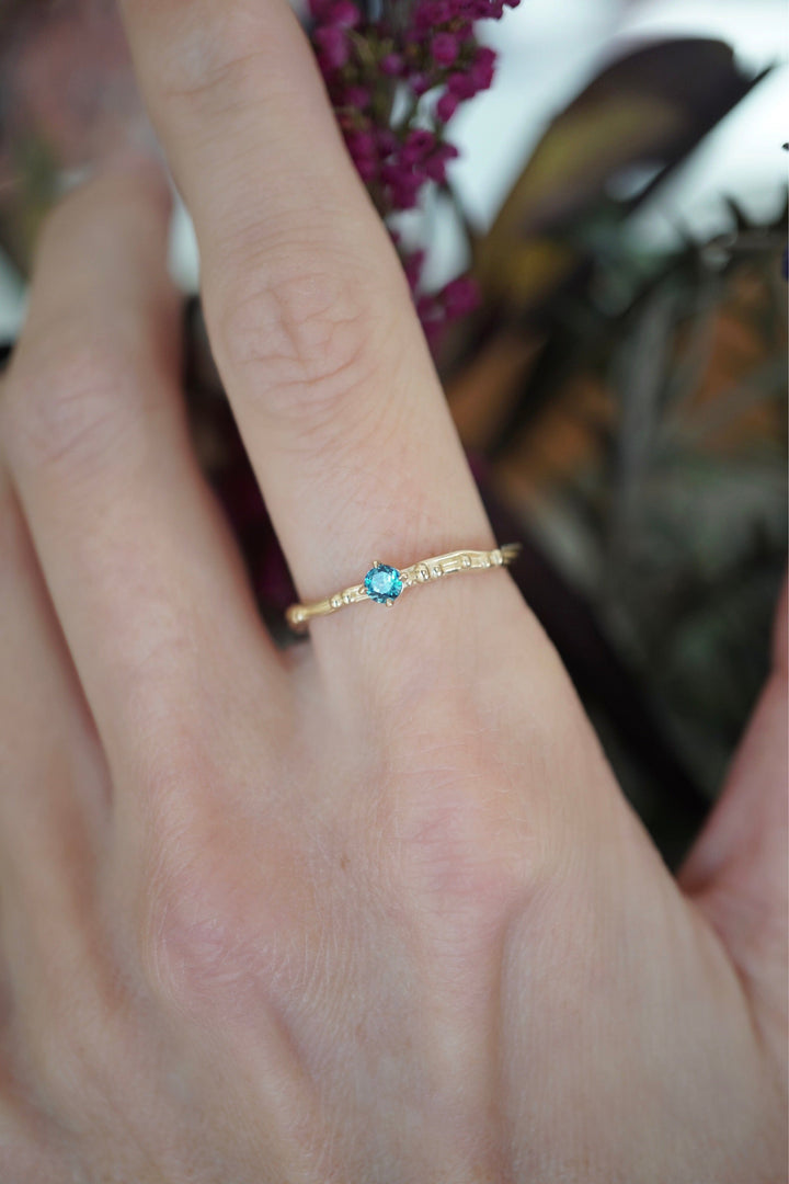 Birthstone Water Ring Jewelry Bayou with Love Blue Topaz 5