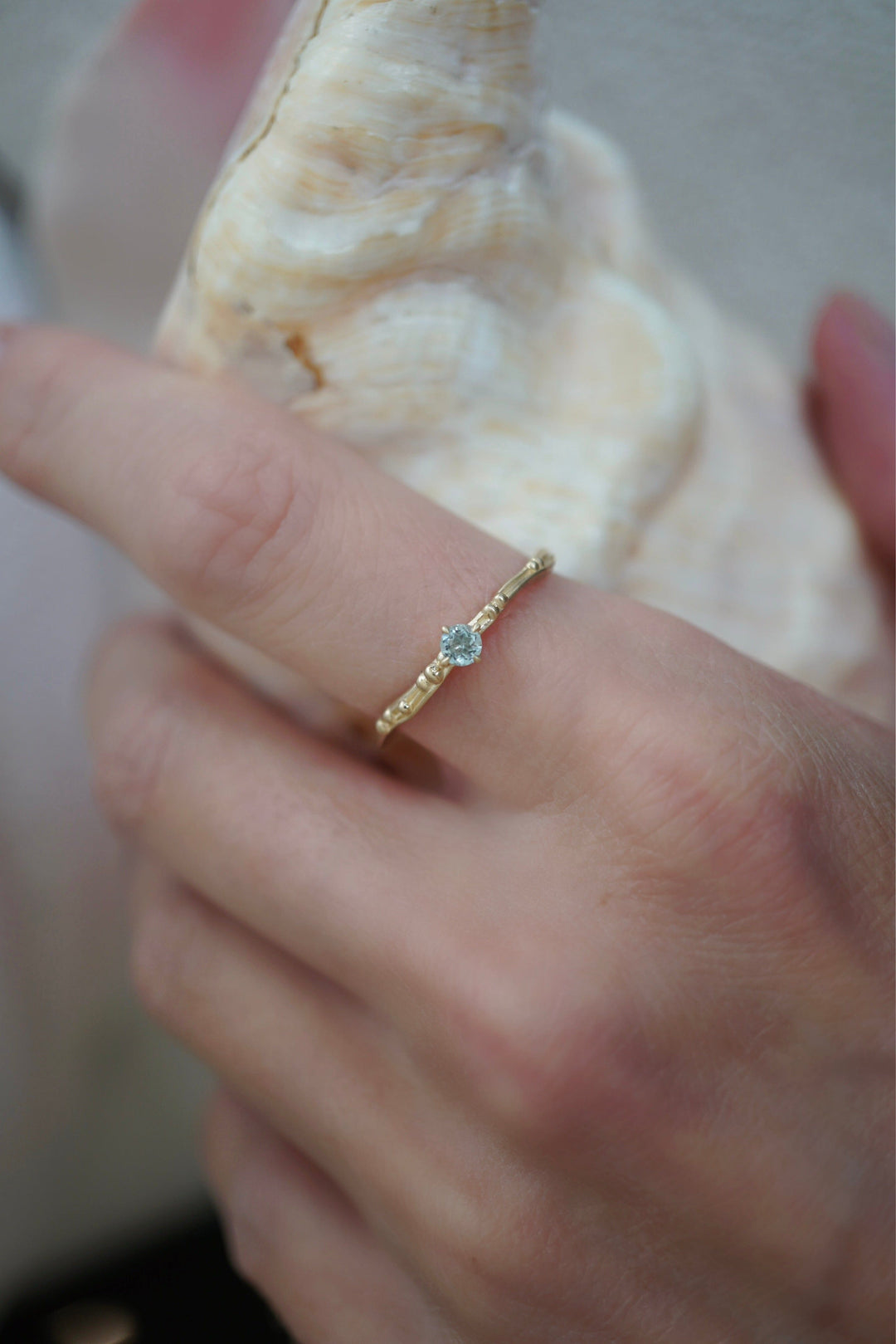 Birthstone Water Ring Jewelry Bayou with Love Aquamarine 5