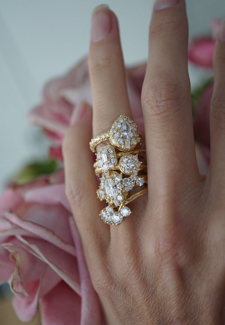 Moonscape Baguette Diamond Ring Bayou with Love