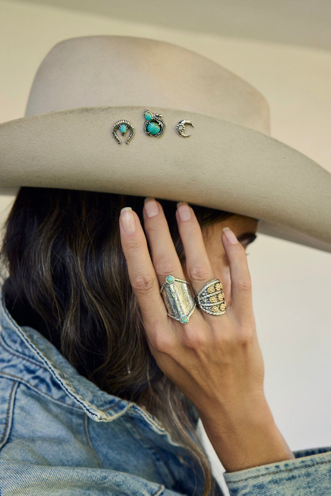 Horseshoe Turquoise Hat Pin Jewelry Bayou with Love