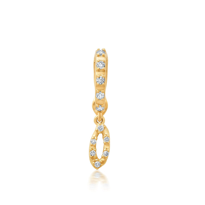 BaYou Diamond Pavé Initial Charms Jewelry Bayou with Love o