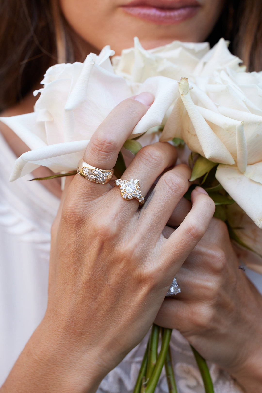 Moonscape Oval Diamond Ring Bayou with Love