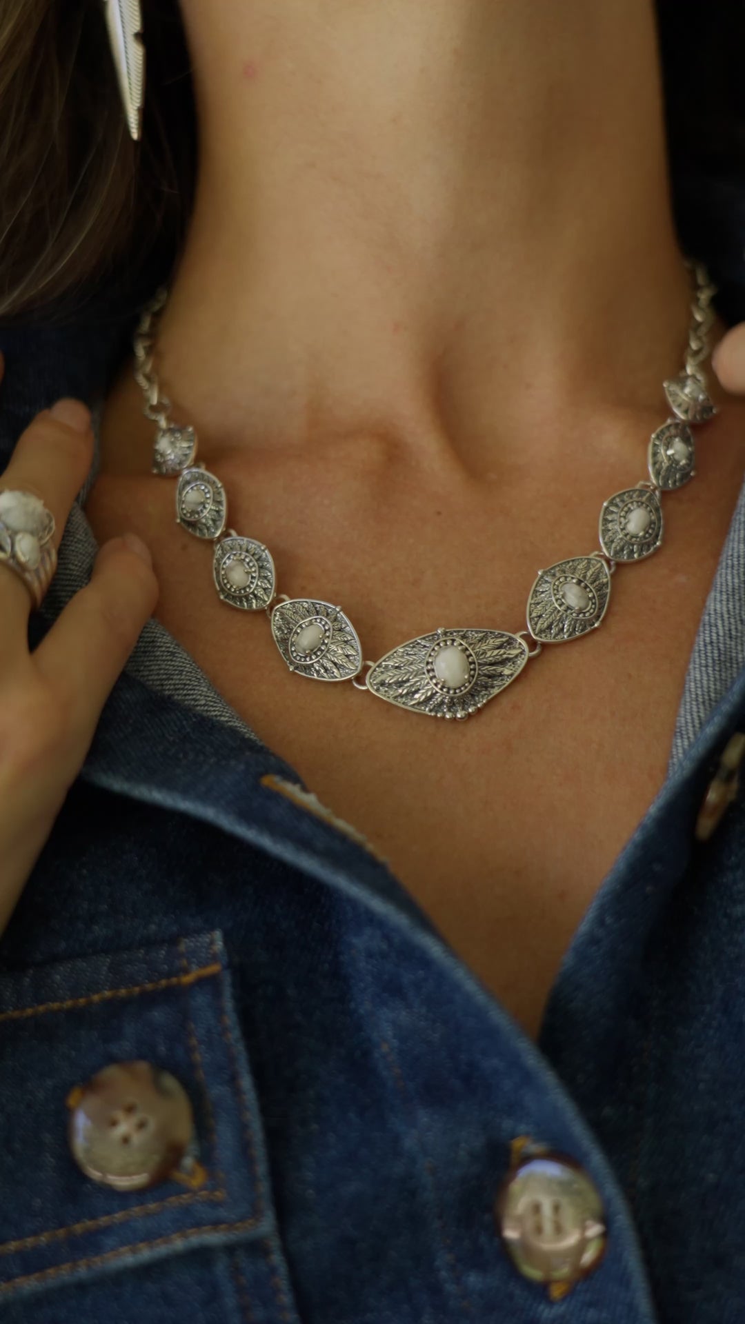 Wild Fern Magnesite Necklace