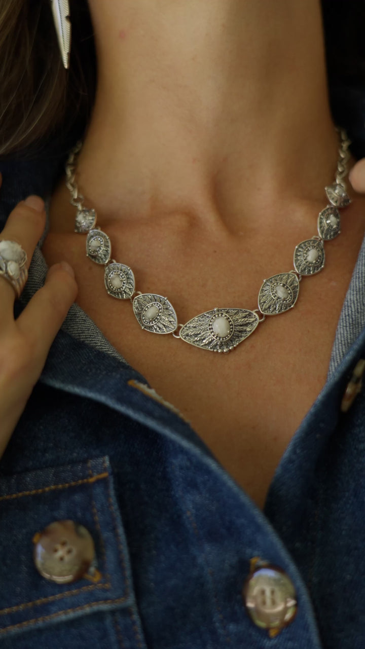 Wild Fern Magnesite Necklace