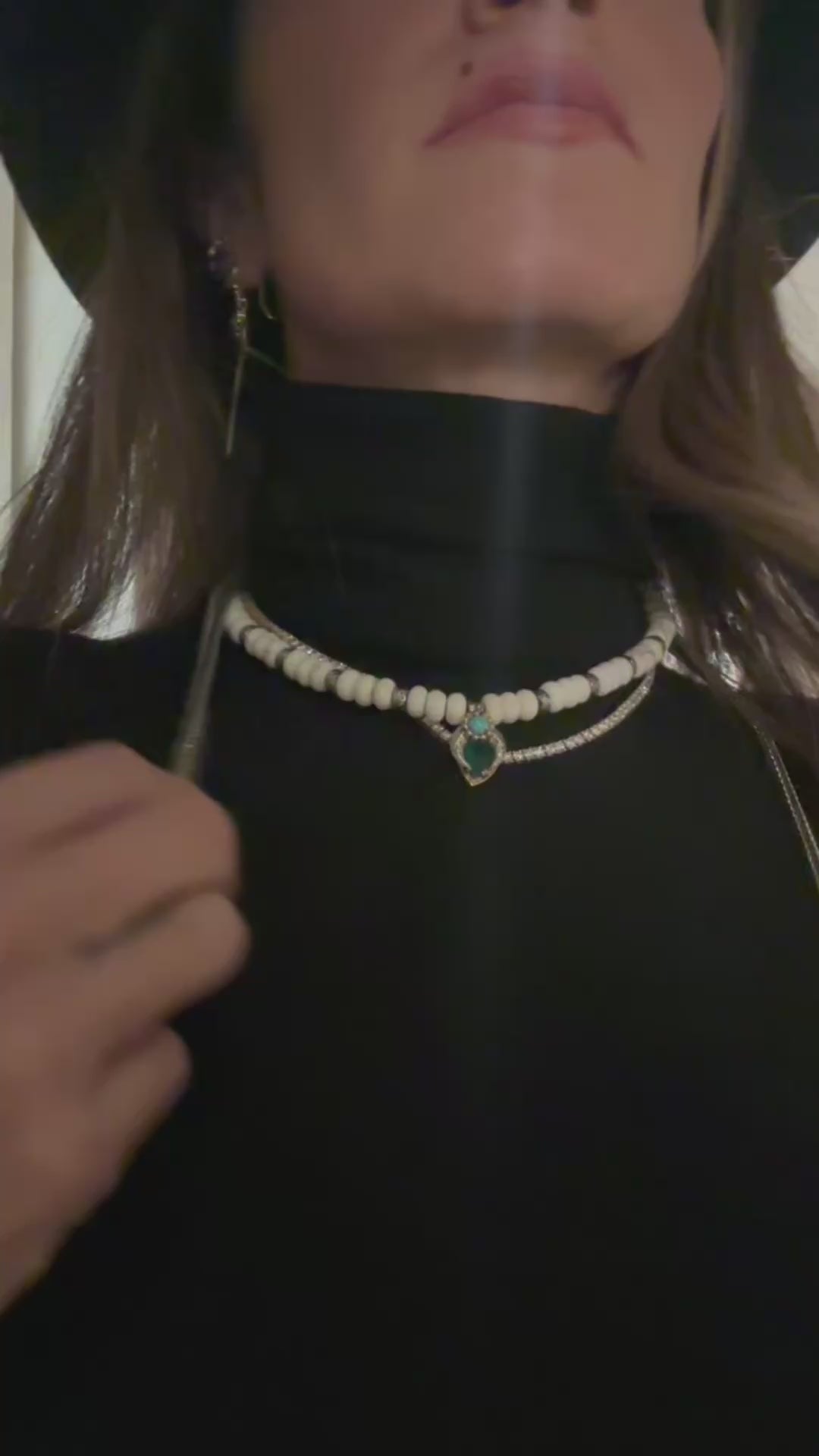Turquoise Rope Necklace