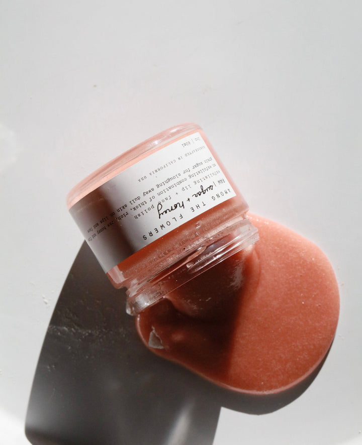Raw Honey + Sugar Exfoliating Lip Face Polish Beauty Among the Flowers