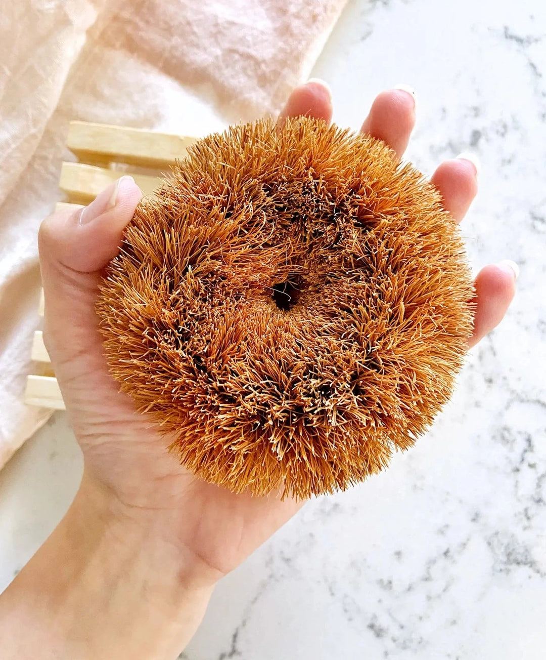Round Coconut Scrubbie Beauty Me Mother Earth