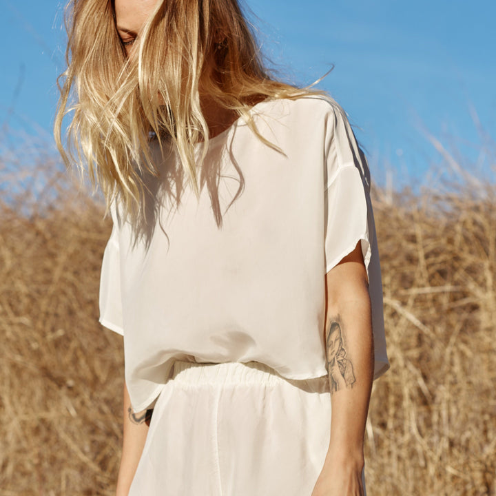 BOXY CUPRO TOP Apparel Bayou with Love