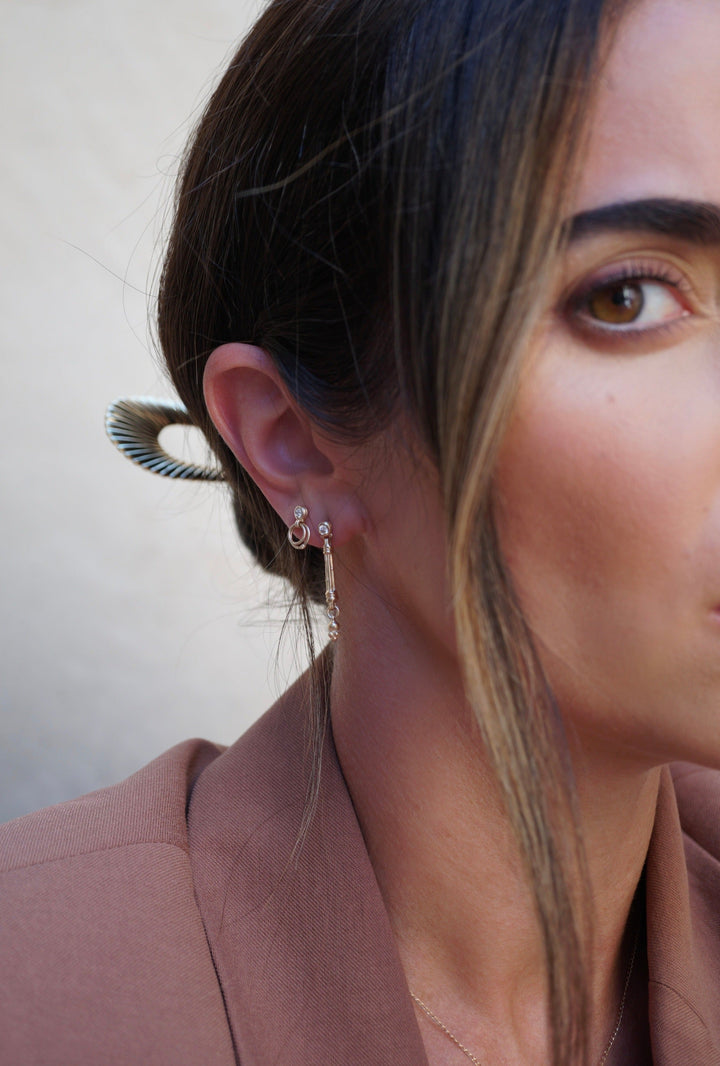Mini Diamond Orbit Earrings Jewelry Bayou with Love