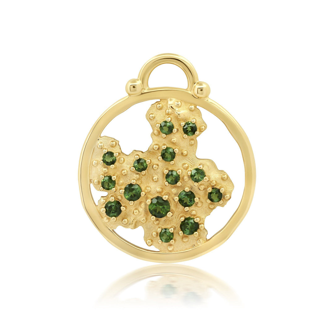 Harmony Green Tourmaline Charm Bayou with Love