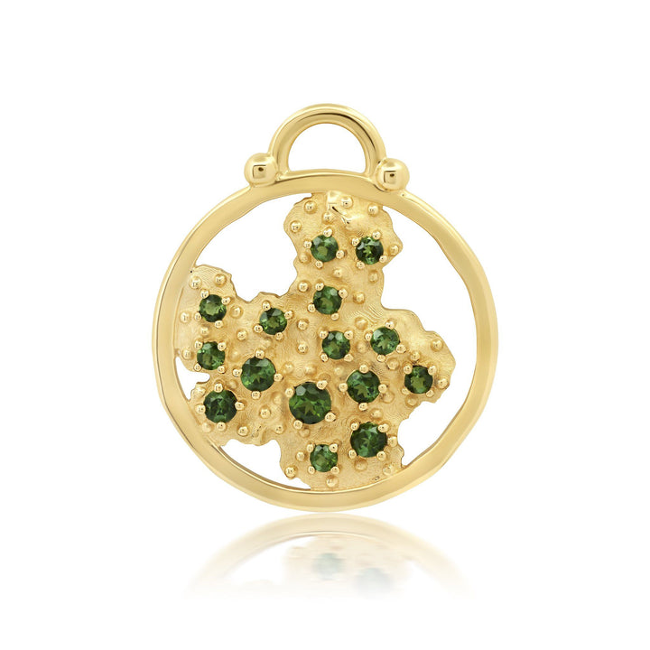 Harmony Green Tourmaline Charm Bayou with Love