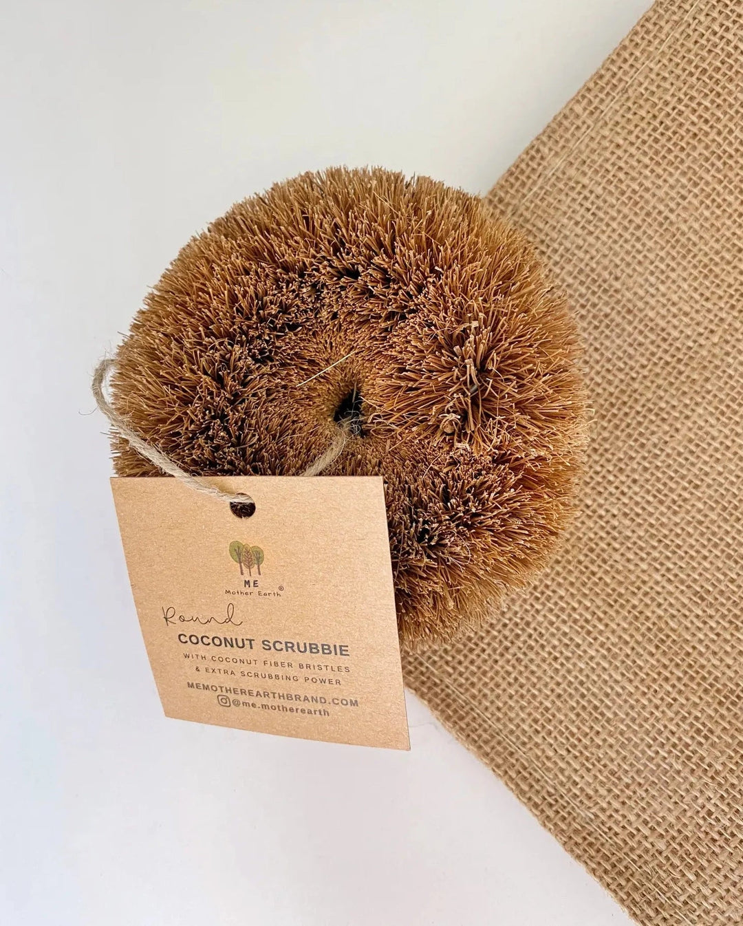 Round Coconut Scrubbie Beauty Me Mother Earth