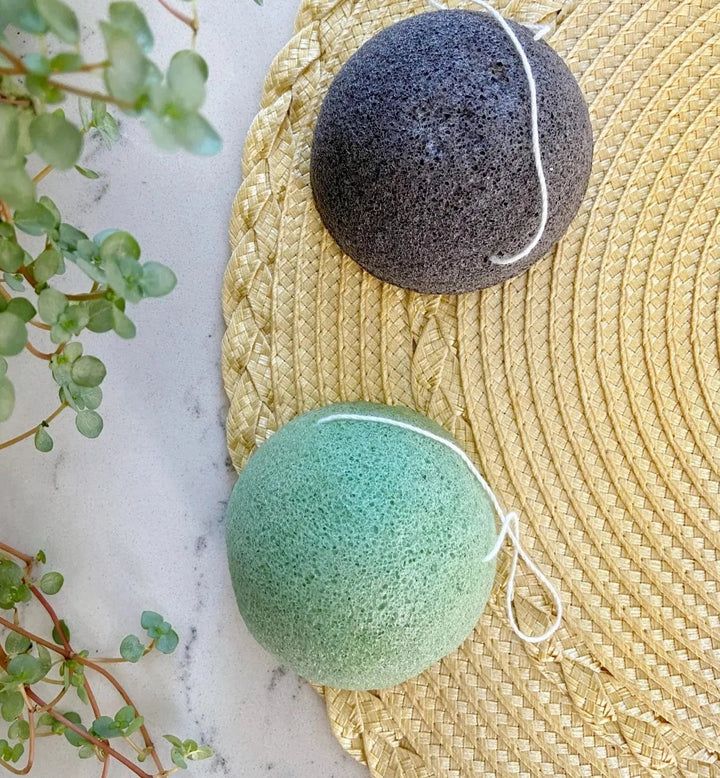 Konjac Sponge Biodegradable Green Tea | Zero Waste Beauty Me Mother Earth