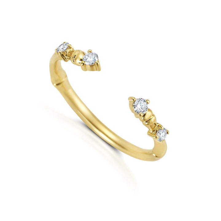 NEW Rattan Open Diamond Ring Jewelry Bayou with Love
