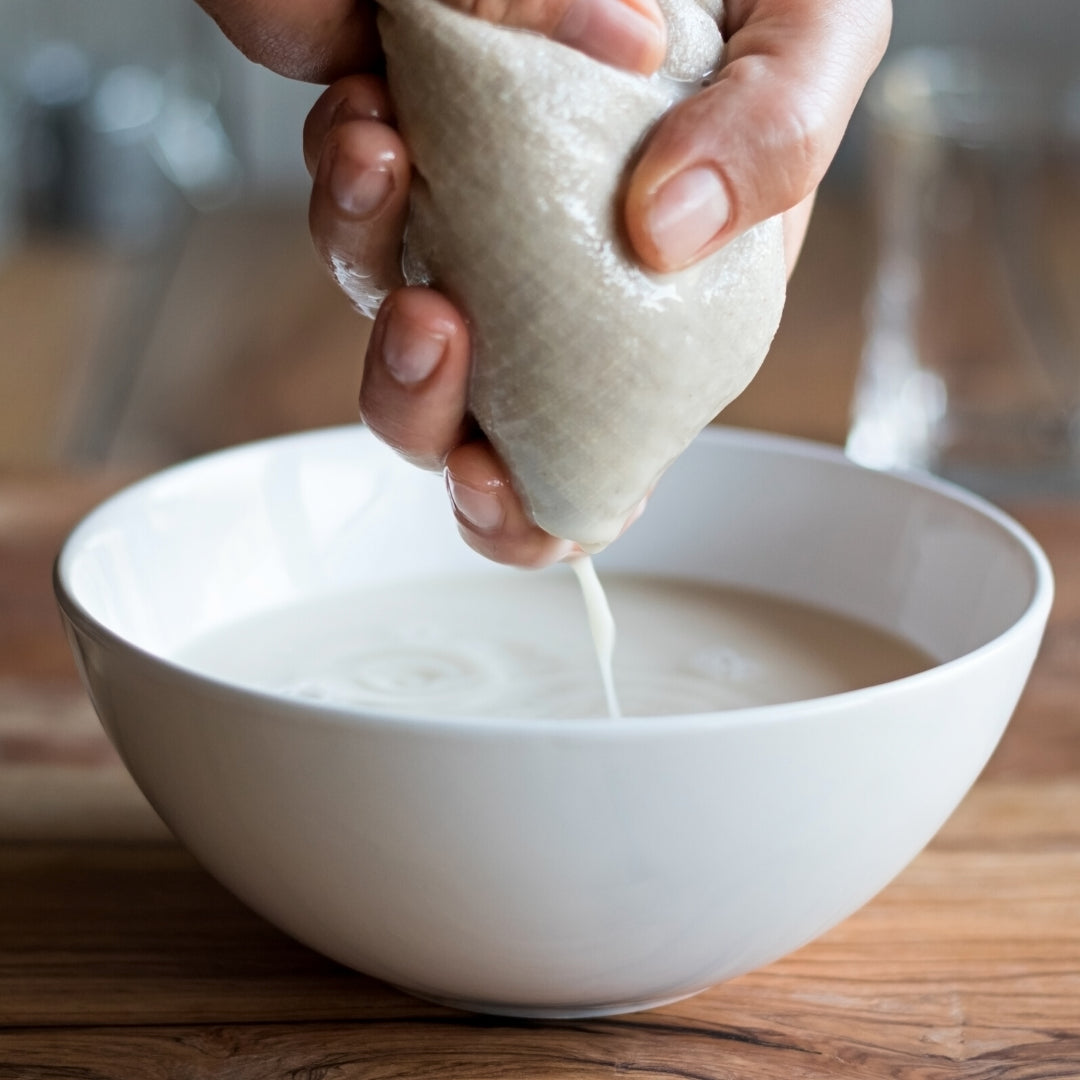 Organic Cotton Nut Milk Bag Home Me Mother Earth