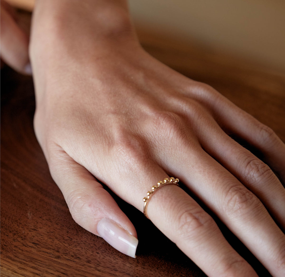 Gold Ball Ring (Bayou With Love x Dell) Jewelry Bayou with Love