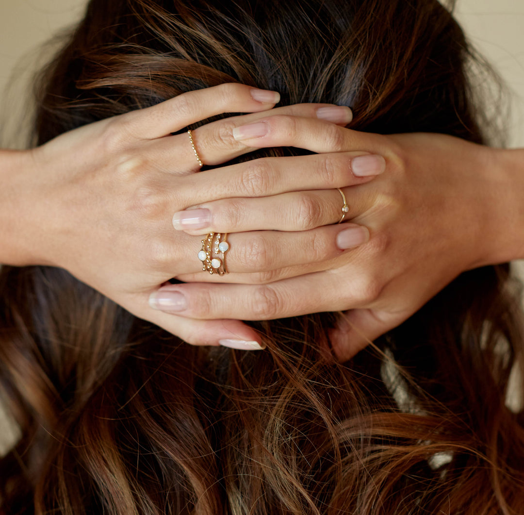 Gold Ball Ring (Bayou With Love x Dell) Jewelry Bayou with Love