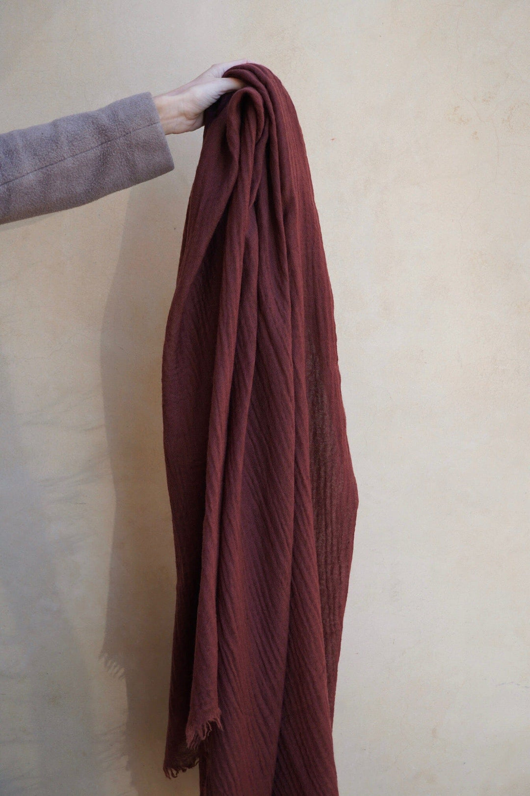 NEW Loom Woven Fine Wool Scarf | Plum scarves Bayou with Love