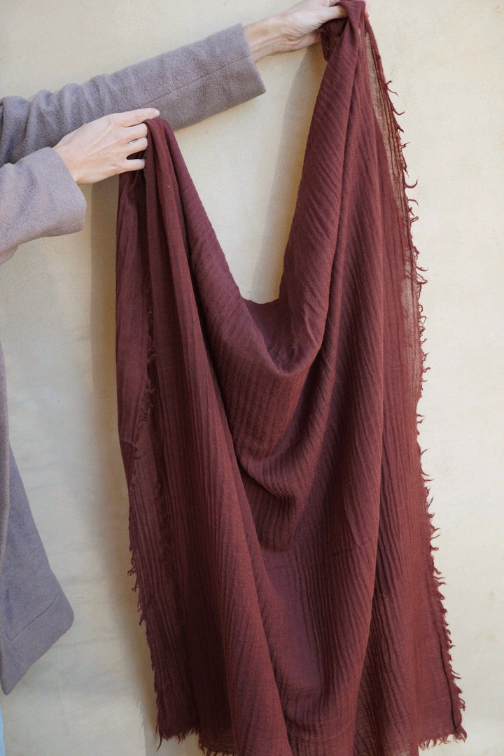 NEW Loom Woven Fine Wool Scarf | Plum scarves Bayou with Love