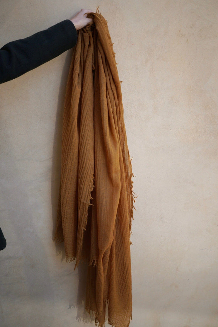 NEW Loom Woven Fine Wool Scarf | Golden scarves Bayou with Love