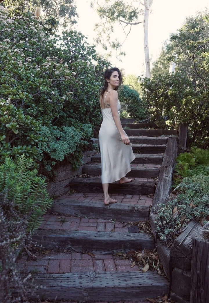Cream Modal Slip Dress Apparel Bayou with Love