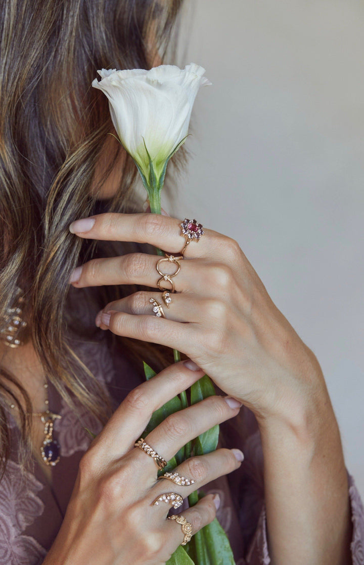 NEW Open Diamond Ring 2 Jewelry Bayou with Love