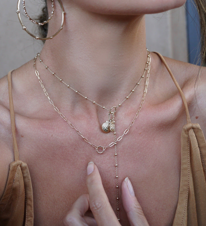 The Beaded Solar Charm Necklace Jewelry Bayou with Love