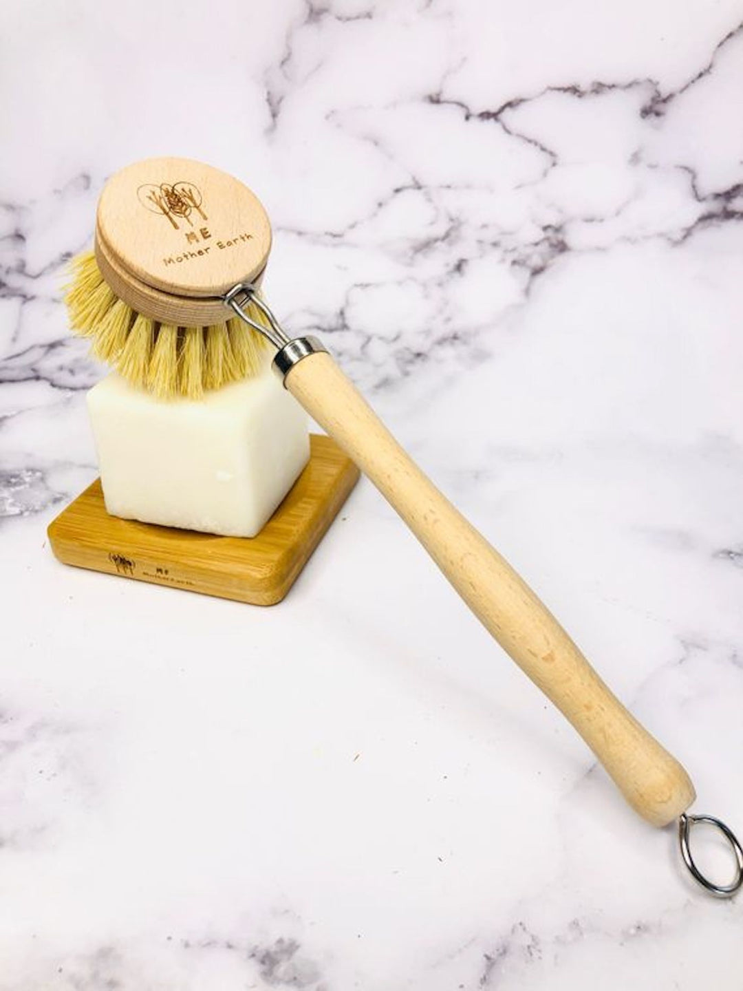 Coated Long Handle Sisal Kitchen Brush Home Me Mother Earth