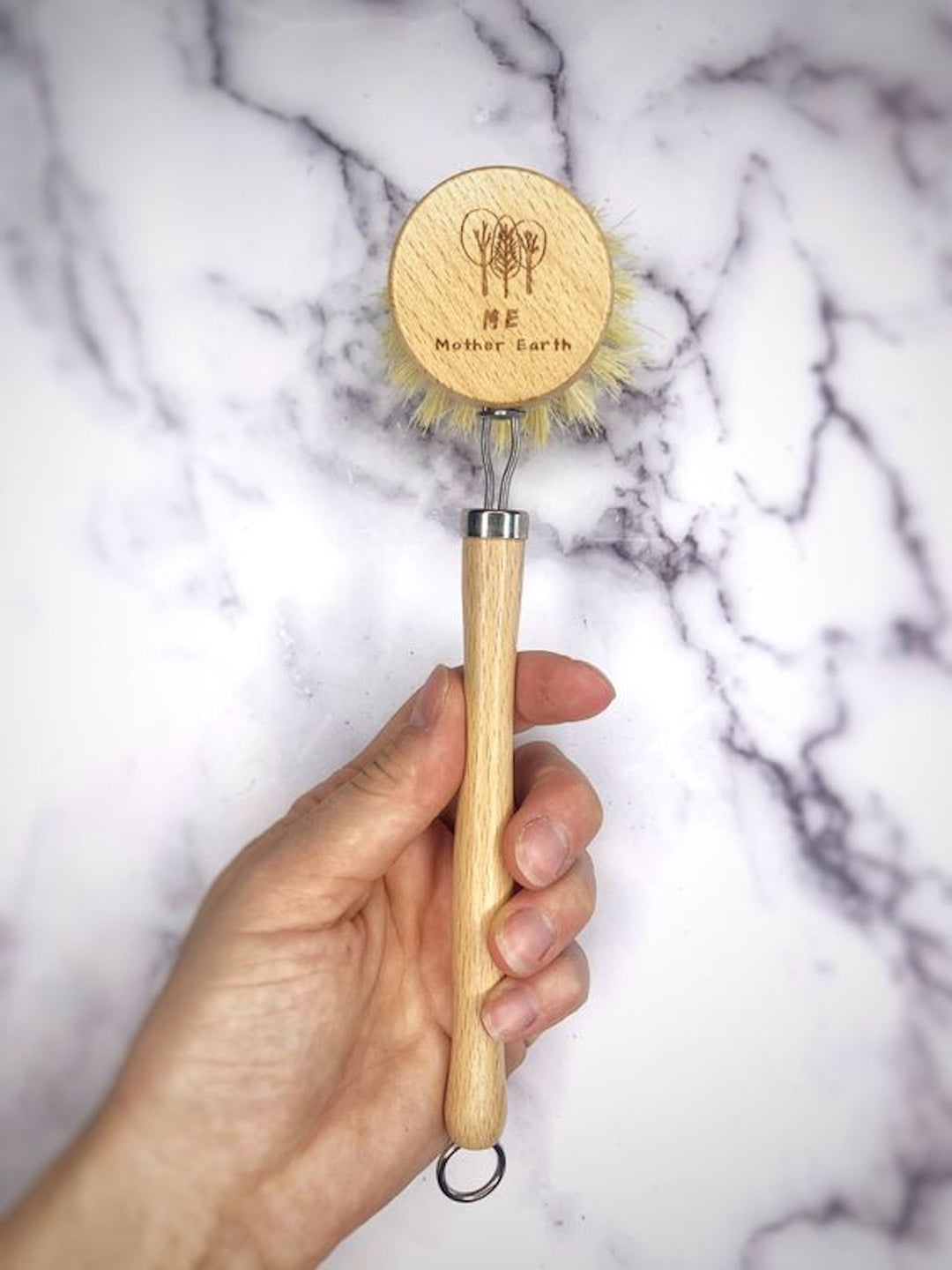 Coated Long Handle Sisal Kitchen Brush Home Me Mother Earth