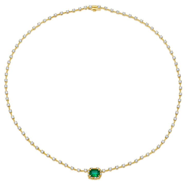 NEW Diamond Water Emerald Necklace 1 Jewelry Bayou with Love