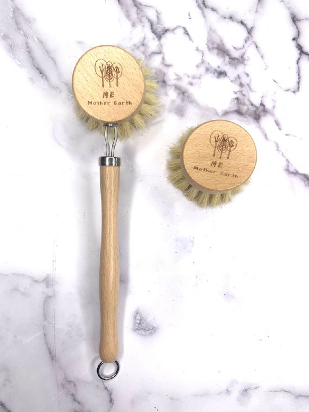 Long Handle Sisal Kitchen Brush- Refill Head Only Home Me Mother Earth