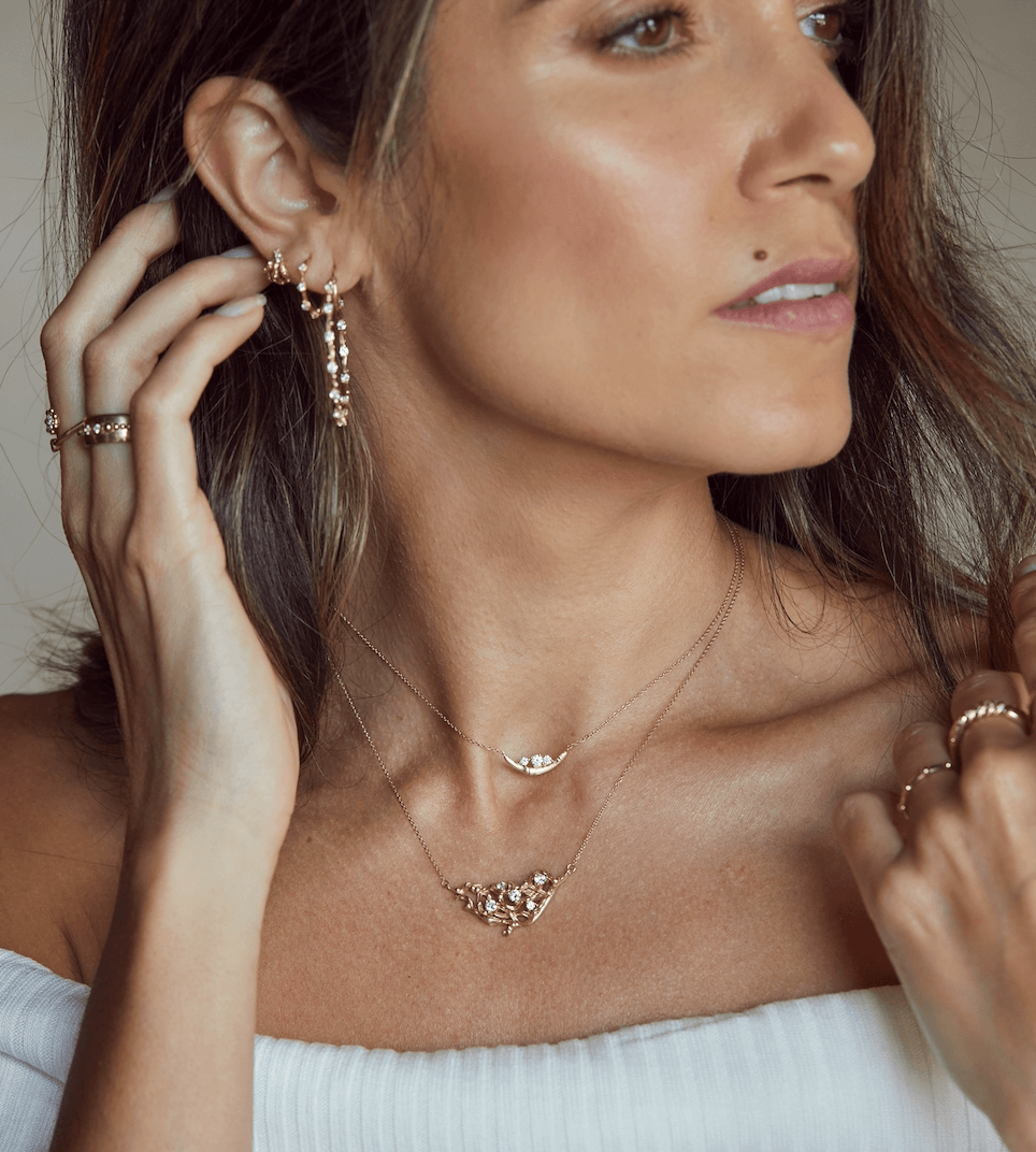 NEW Diamond Hoops Jewelry Bayou with Love