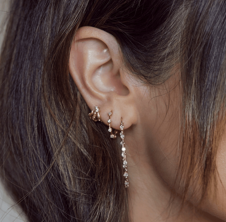 NEW Diamond Hoops Jewelry Bayou with Love