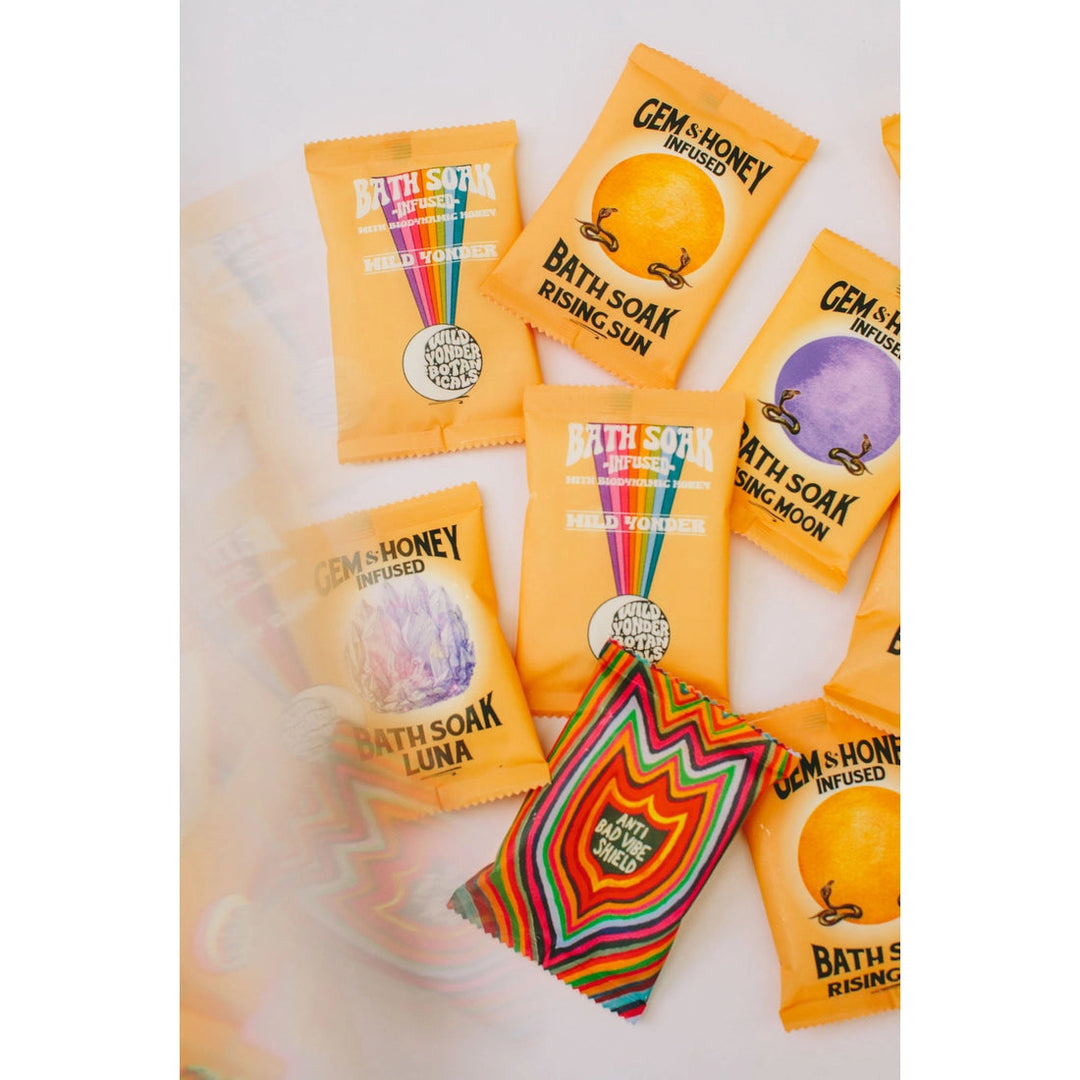 GEM & HONEY INFUSED Bath Salts Beauty Wild Yonder Botanicals