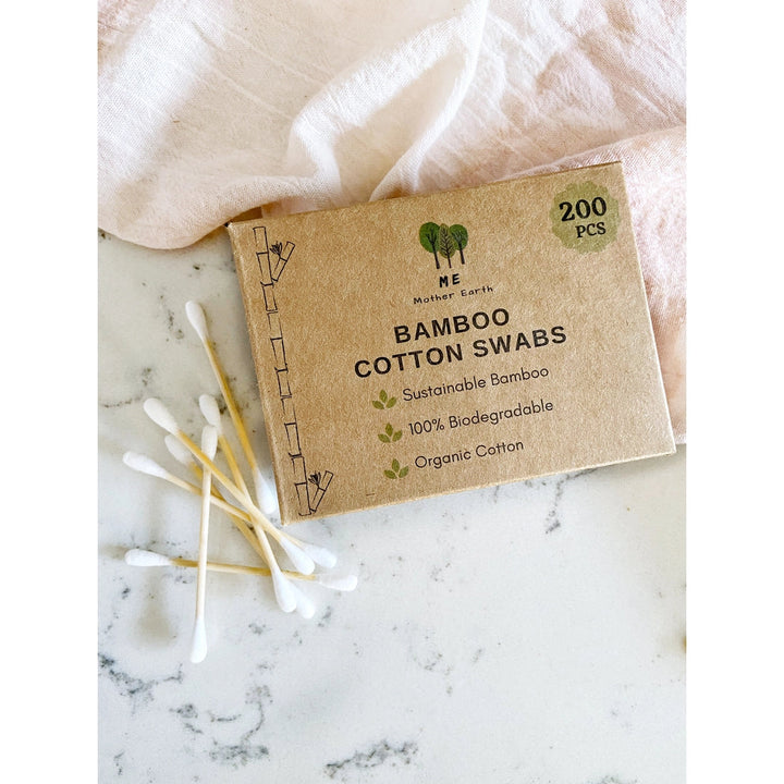 Bamboo Cotton Swabs Beauty Me Mother Earth