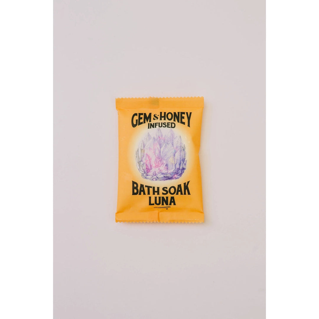 GEM & HONEY INFUSED Bath Salts Beauty Wild Yonder Botanicals