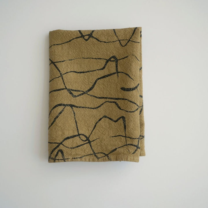 TEA TOWELS Home Jenny Pennywood WEAVE - MULCH - HONEY GOLD