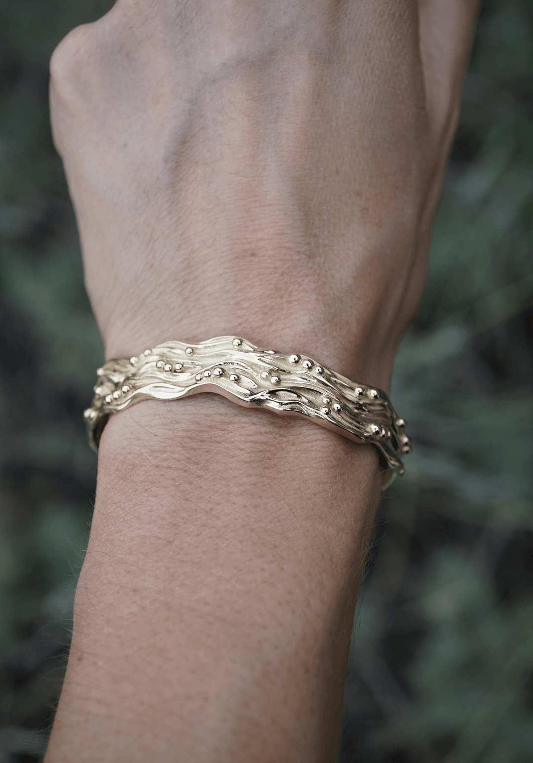 The Large Golden Rio Cuff Jewelry Bayou with Love